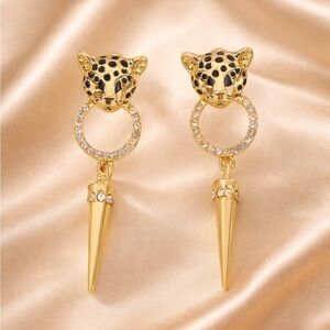 Panthere Gold Drop Earrings
